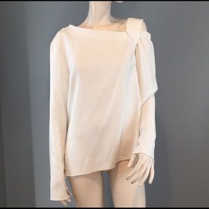 NWT Asymmetrical White Tibi Blouse 8